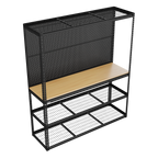 Heavy-Duty Modular Workbench with Racking & Pegboard 300kg Capacity Per Level APMWB1