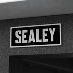 Modular Workbench with 4 Drawers & Cupboard Stainless Steel Worktop Adjustable Height 1265mm APMWB50COMBO1SS