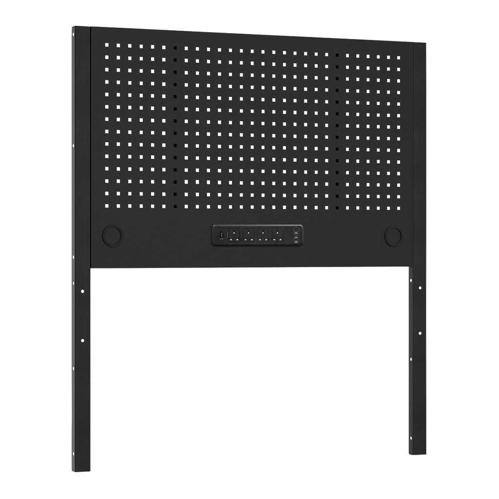 Modular Pegboard Back Panel with Power Bar 1240mm APMWB50PB