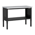Modular Adjustable Height Workbench with Stainless Steel Worktop 1265mm APMWB50SS