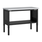 Modular Workbench with 4 Drawers & Cupboard Stainless Steel Worktop Adjustable Height 1265mm APMWB50COMBO1SS