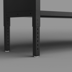Modular Workbench with Wooden Worktop & Adjustable Height 1265mm APMWB50W
