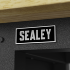 Modular Workbench with Wooden Worktop & Adjustable Height 1265mm APMWB50W