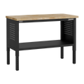 Modular Workbench with Wooden Worktop & Adjustable Height 1265mm APMWB50W