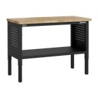Modular Workbench with Wooden Worktop & Adjustable Height 1265mm APMWB50W