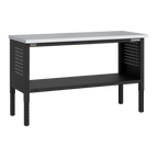 Modular Workbench with Pegboard Back Panel Stainless Steel Worktop Adjustable Height 1525mm APMWB60COMBOSS