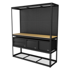 Heavy-Duty Modular Workbench & Racking Kit - 300kg Capacity Per Level APMWBCOMBO1