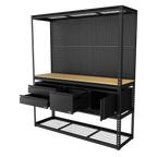 Heavy-Duty Modular Workbench & Racking Kit - 300kg Capacity Per Level APMWBCOMBO1