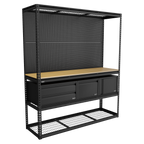 Heavy-Duty Modular Workbench & Racking Kit - 300kg Capacity Per Level APMWBCOMBO1