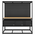 Heavy-Duty Modular Workbench & Racking Kit - 300kg Capacity Per Level APMWBCOMBO1