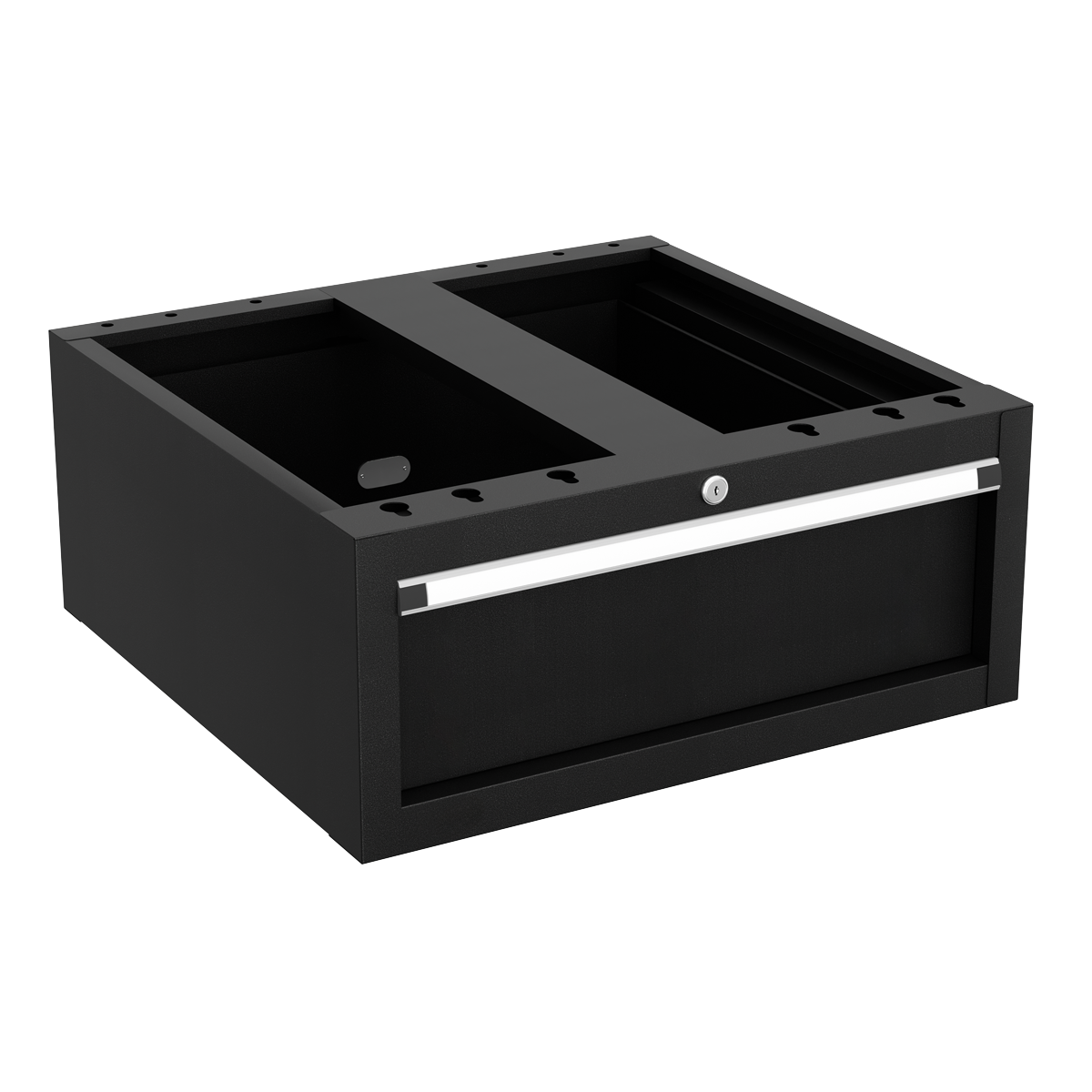 Modular Workbench with 6 Drawers & Cupboard Stainless Steel Worktop Adjustable Height 1830mm APMWB72COMBO2SS