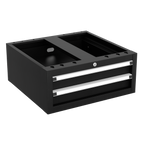 Modular Workbench with 4 Drawers Wooden Worktop Adjustable Height 1265mm APMWB50COMBO2W