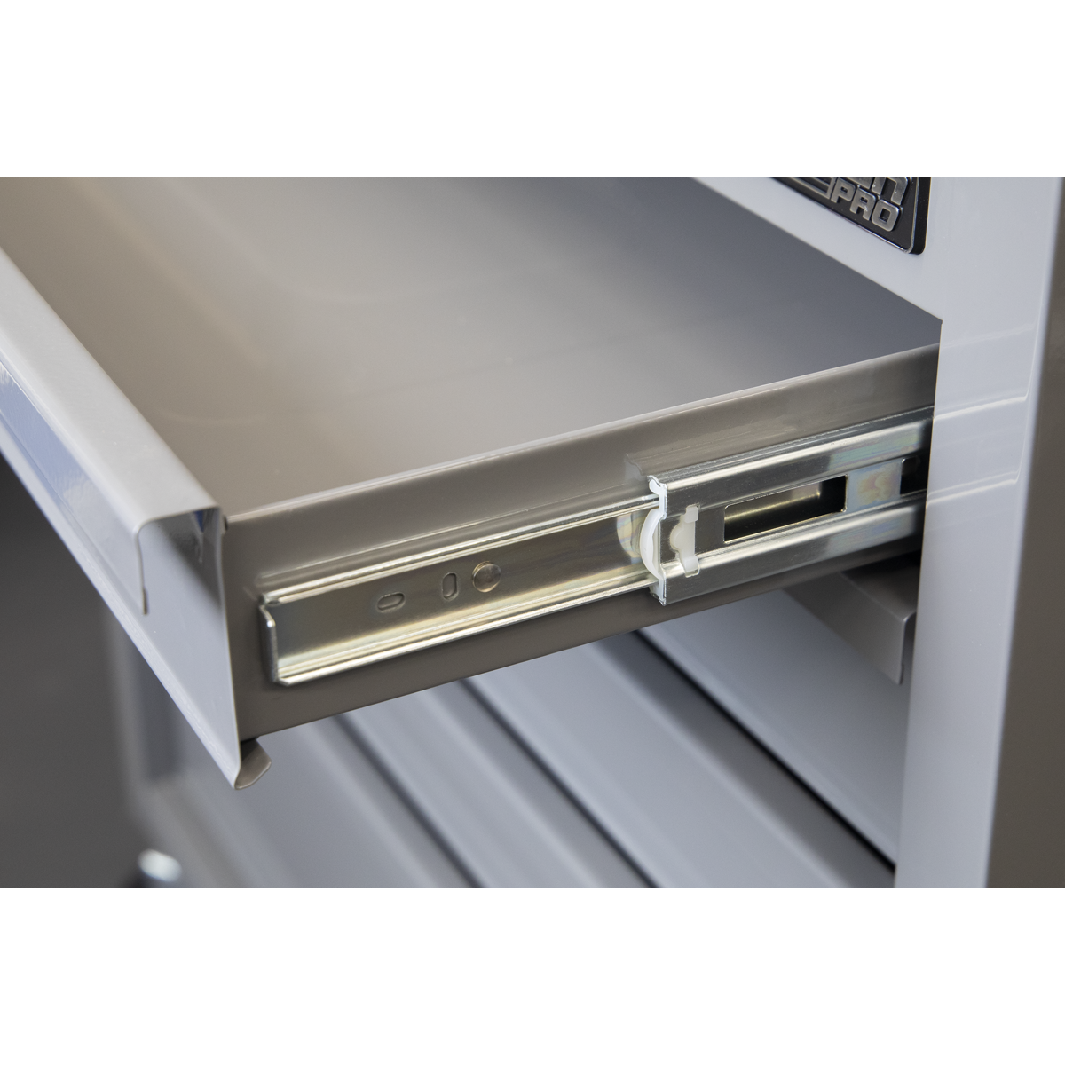 Mobile Workstation with Wooden Worktop 5 Drawer - Grey APMWS1G