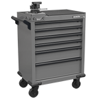 Rollcab 6 Drawer with SG Swivel Base 100mm Vice APMWS2COMBO