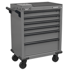 Rollcab 6 Drawer with Vice Base - Grey/Black APMWS2