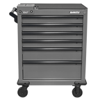 Rollcab 6 Drawer with Vice Base - Grey/Black APMWS2