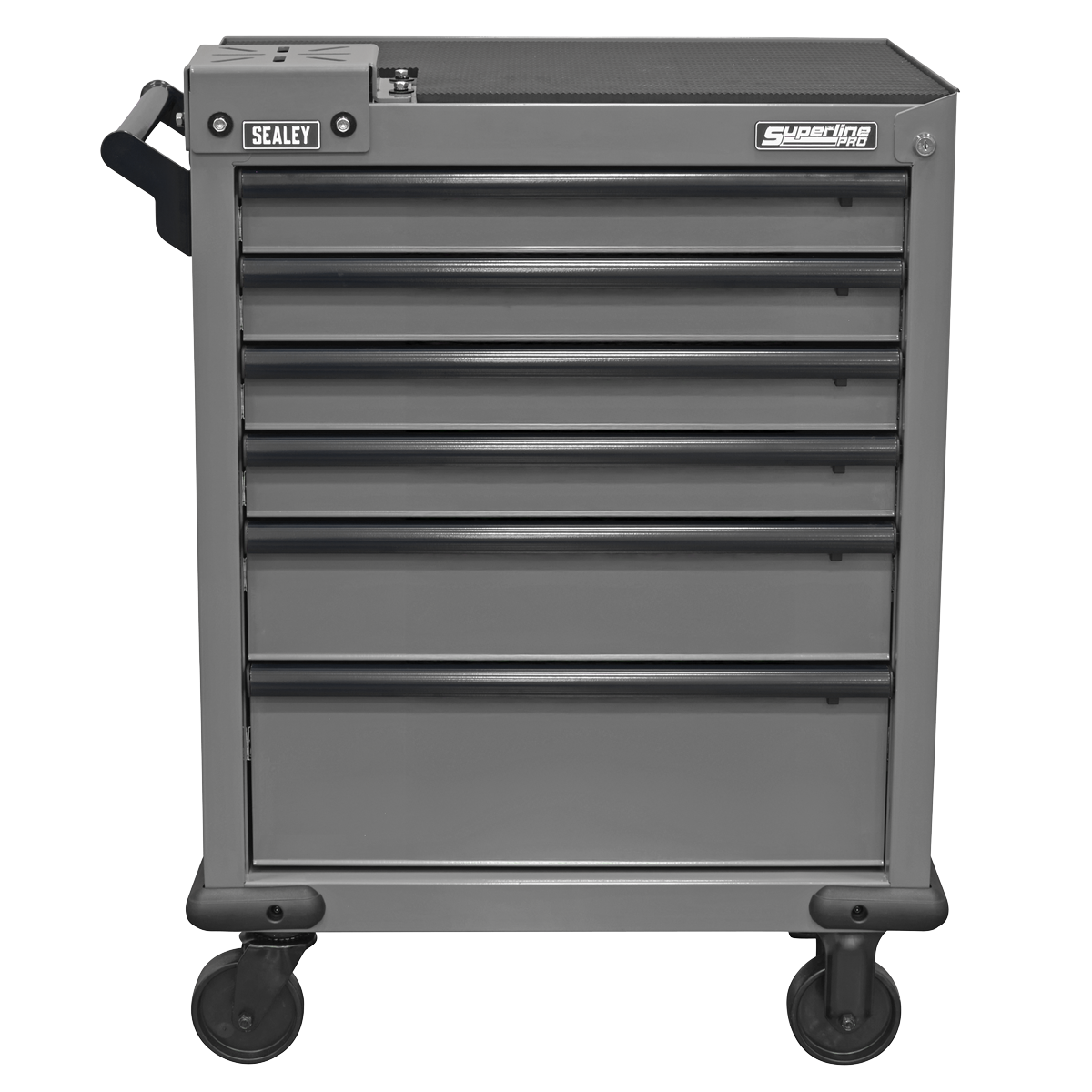 Rollcab 6 Drawer with Vice Base - Grey/Black APMWS2