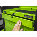 Push-to-Open Topchest 4 Drawer - Green APPD4G