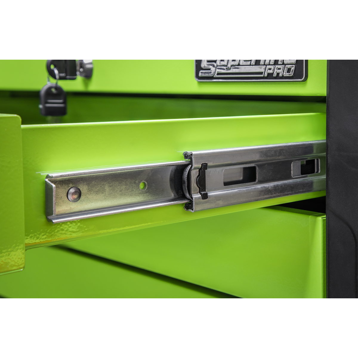 Push-to-Open Topchest 4 Drawer - Green APPD4G