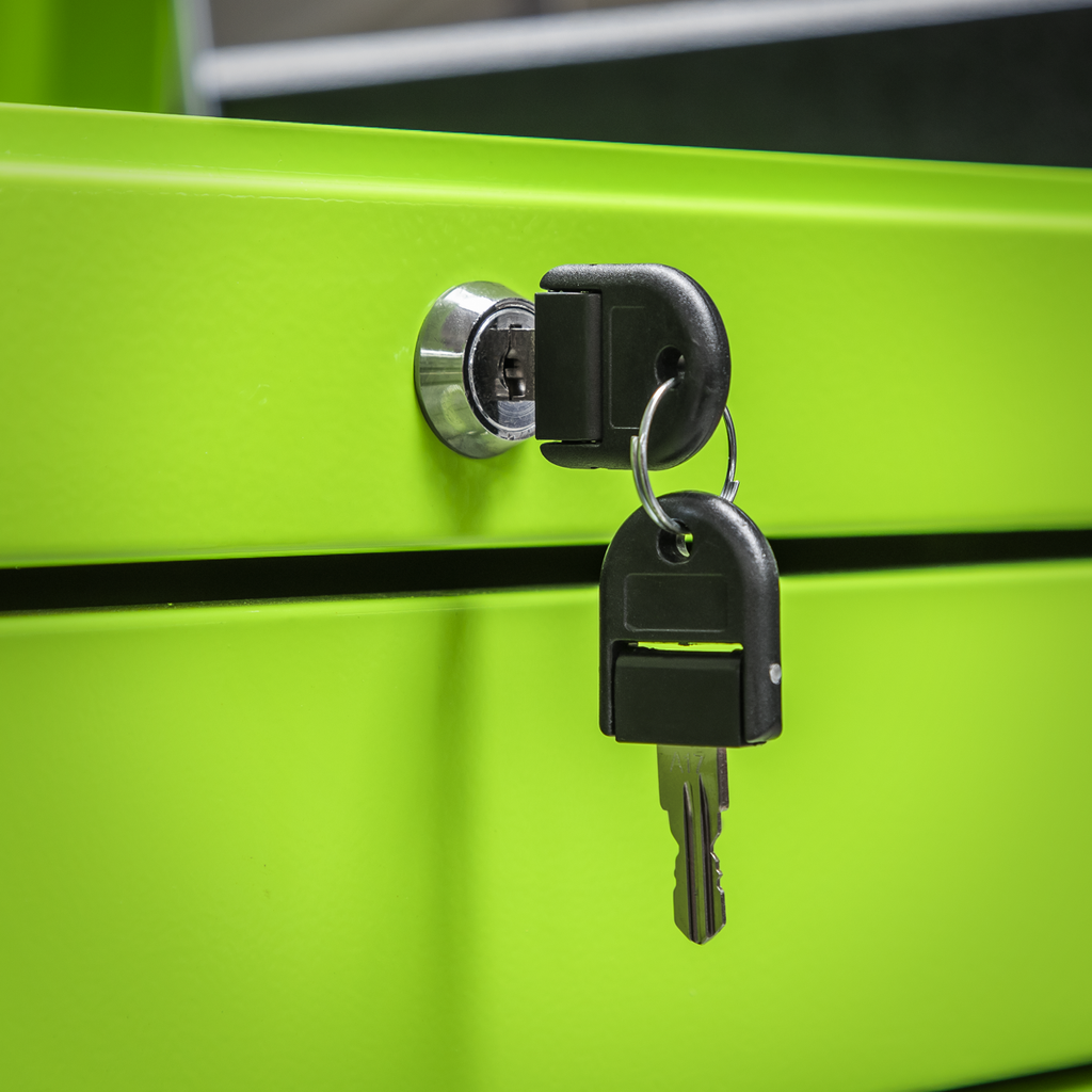 Push-to-Open Topchest 4 Drawer - Green APPD4G
