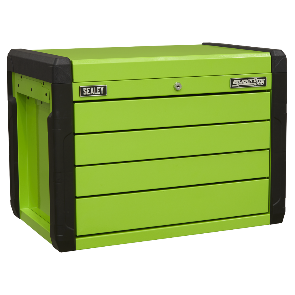 Push-to-Open Topchest 4 Drawer - Green APPD4G