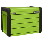 Push-to-Open Topchest 4 Drawer - Green APPD4G