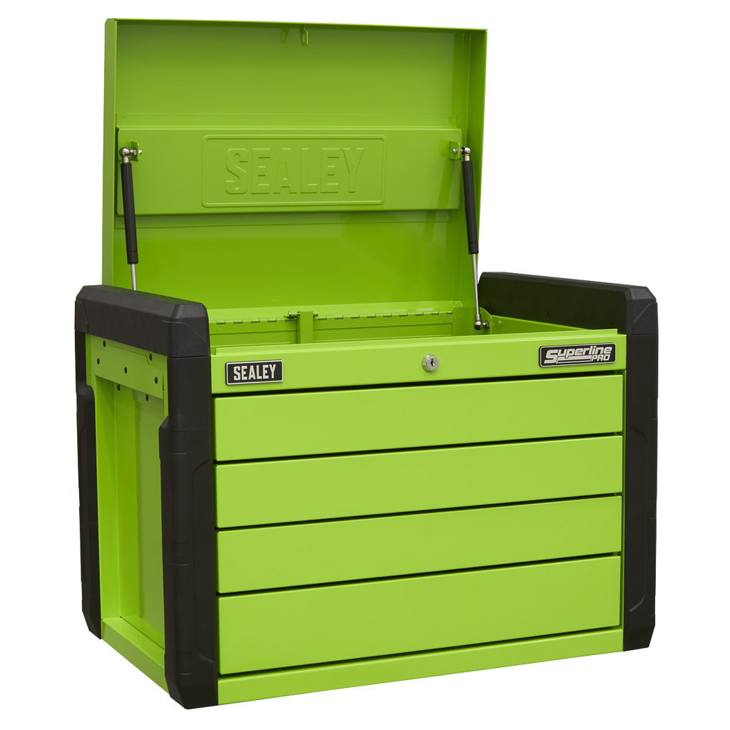 Push-to-Open Topchest 4 Drawer - Green APPD4G