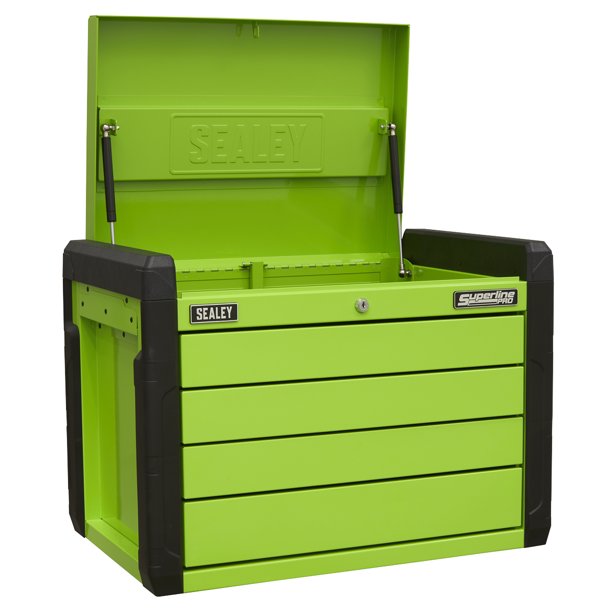 Push-to-Open Topchest 4 Drawer - Green APPD4G