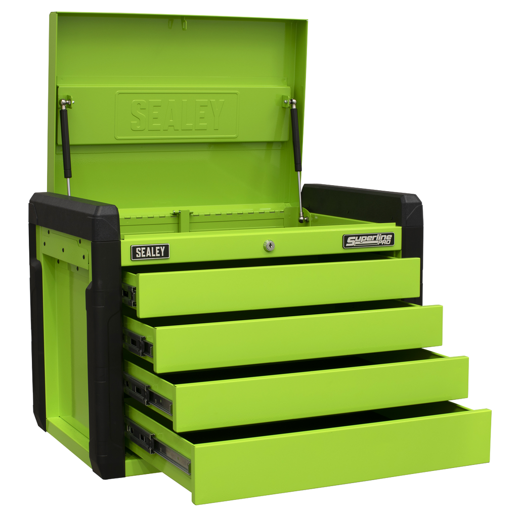 Push-to-Open Topchest 4 Drawer - Green APPD4G
