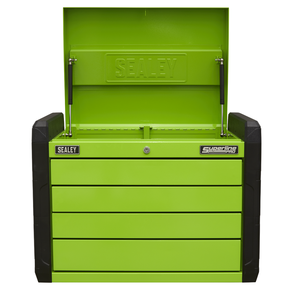 Push-to-Open Topchest 4 Drawer - Green APPD4G
