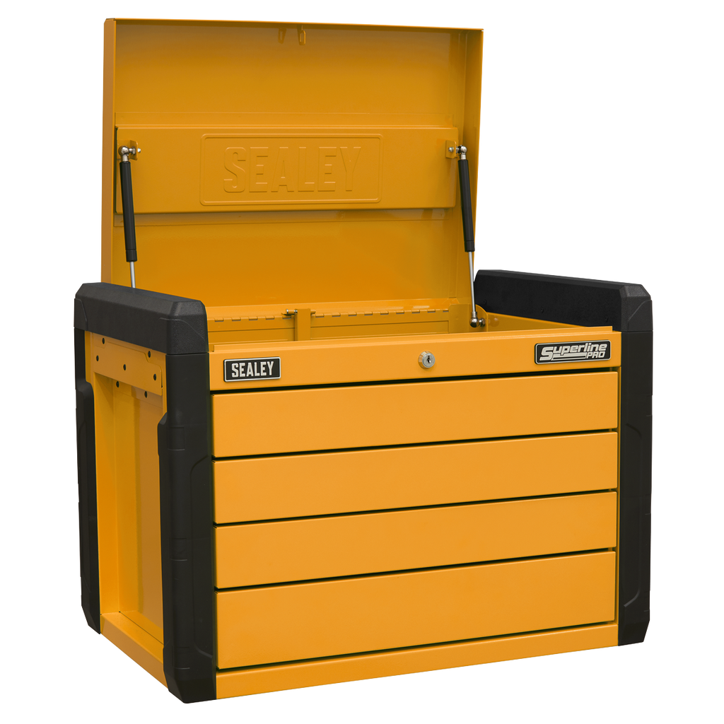 Push-to-Open Topchest 4-Drawer - Orange APPD4O