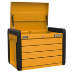 Push-to-Open Topchest 4-Drawer - Orange APPD4O