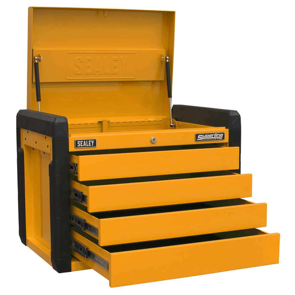Push-to-Open Topchest 4-Drawer - Orange APPD4O