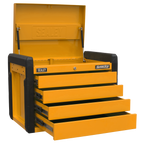 Push-to-Open Topchest 4-Drawer - Orange APPD4O
