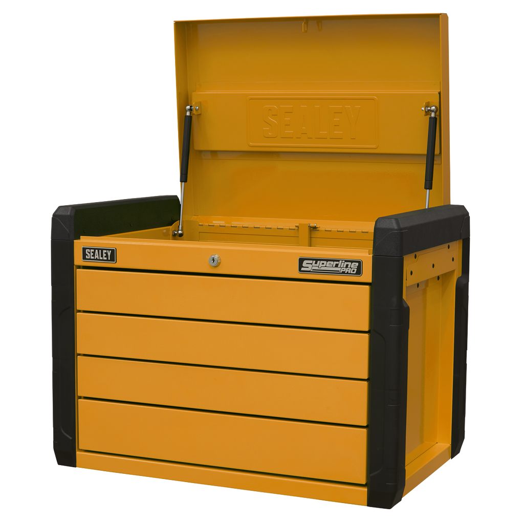 Push-to-Open Topchest 4-Drawer - Orange APPD4O