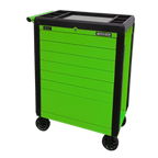 Push-To-Open Rollcab 7 Drawer - Green APPD7G