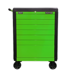 Push-To-Open Rollcab 7 Drawer - Green APPD7G
