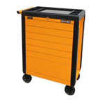 Push-To-Open Rollcab 7 Drawer - Orange APPD7O