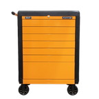 Push-To-Open Rollcab 7 Drawer - Orange APPD7O