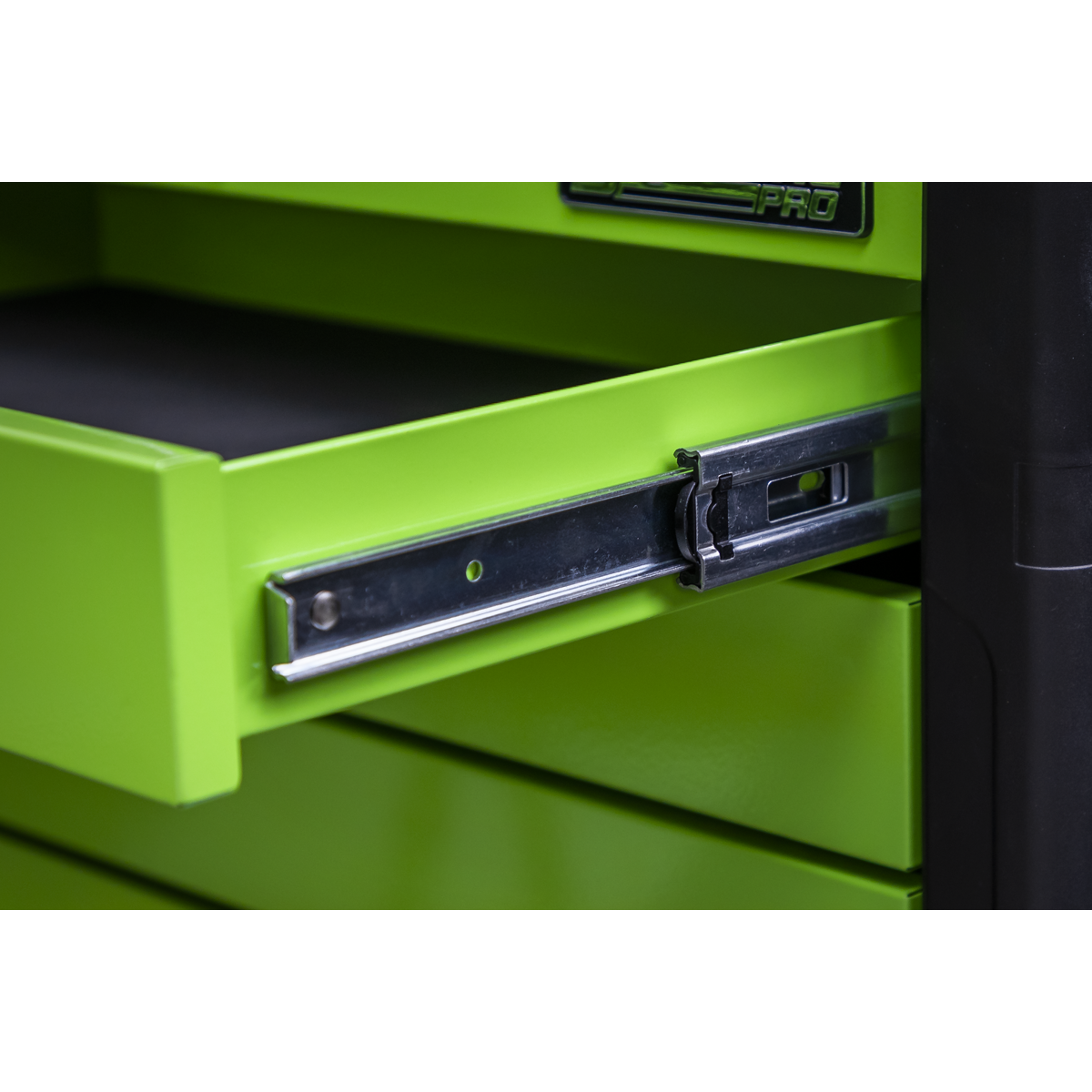 Push-To-Open Topchest & Rollcab Combination 11 Drawer - Green APPDSTACKG