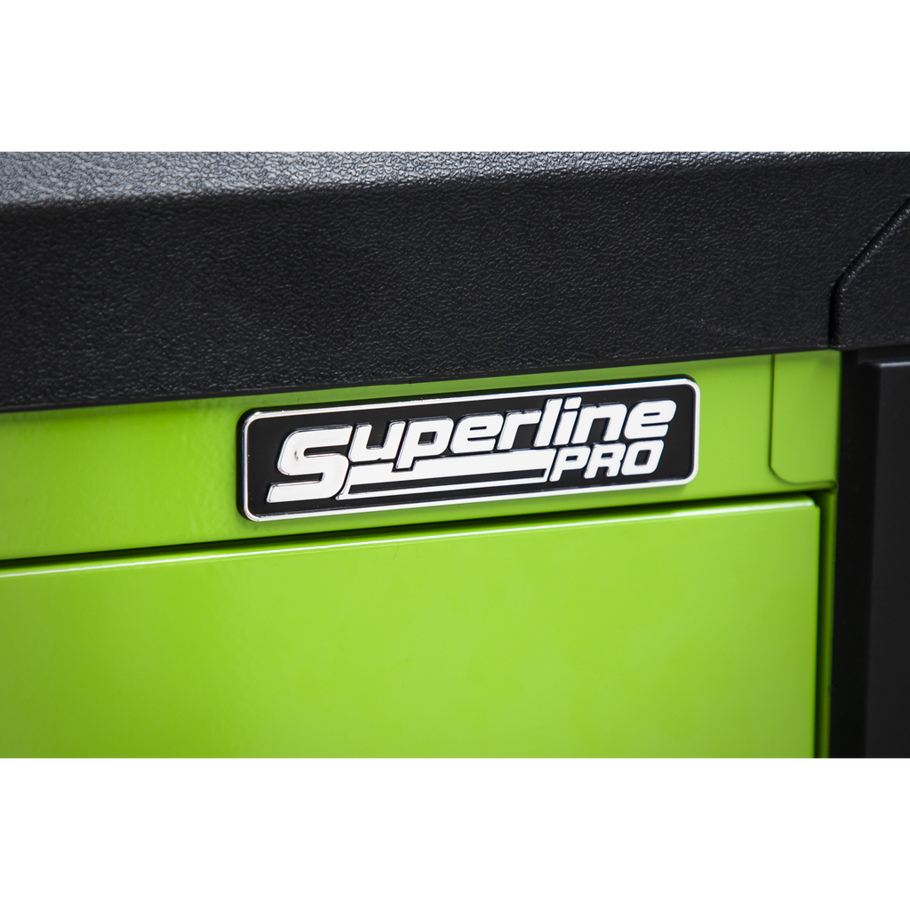 Push-To-Open Topchest & Rollcab Combination 11 Drawer - Green APPDSTACKG