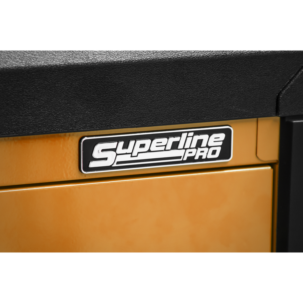 Push-To-Open Topchest & Rollcab Combination 11 Drawer - Orange APPDSTACKO