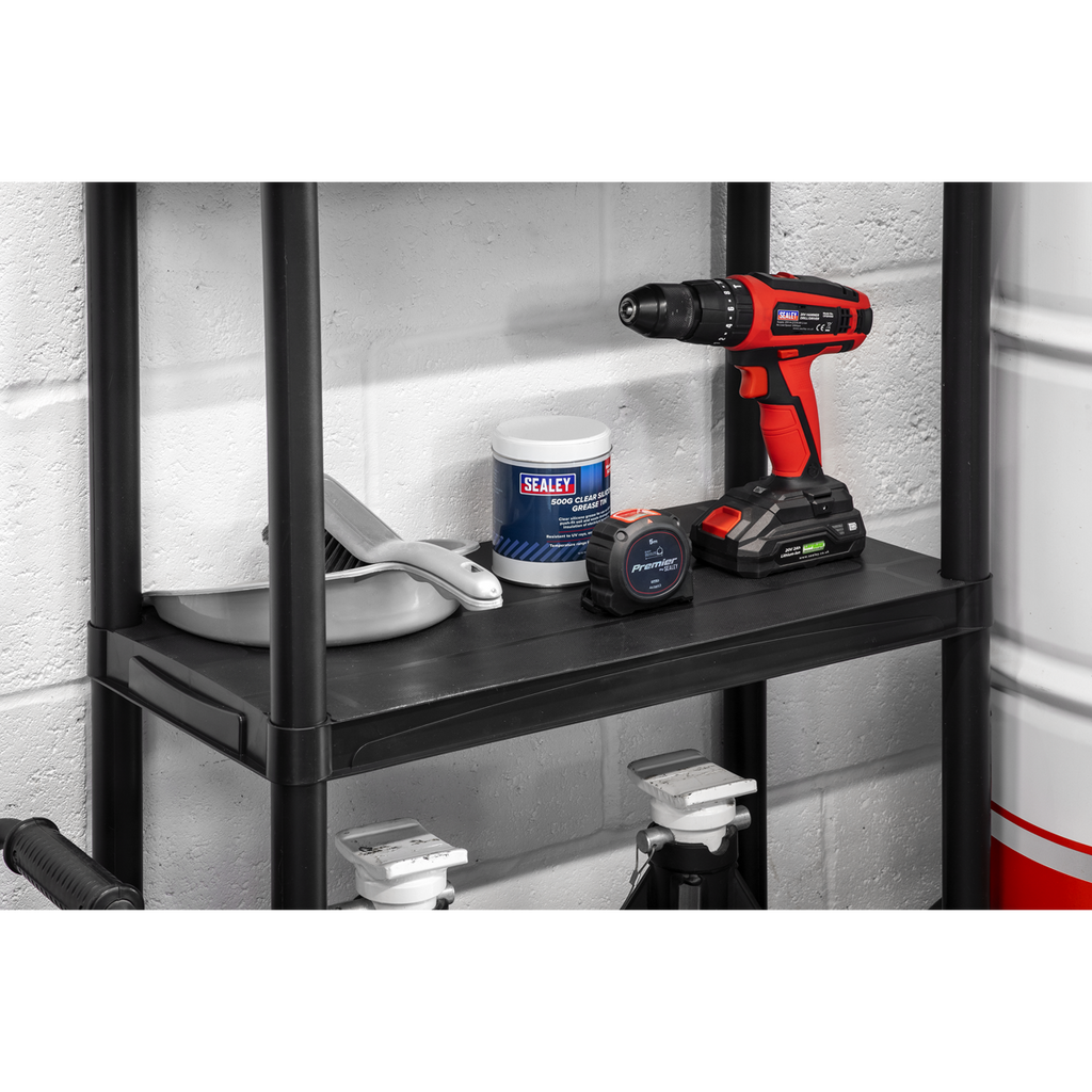 Plastic Racking Unit with 3 Shelves 25kg Capacity Per Level APPR3