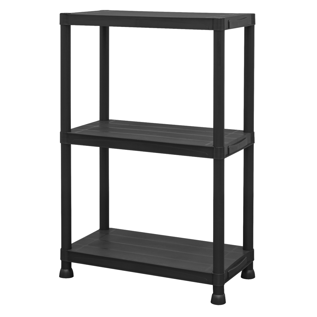 Plastic Racking Unit with 3 Shelves 25kg Capacity Per Level APPR3
