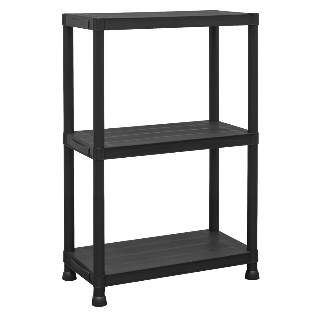 Plastic Racking Unit with 3 Shelves 25kg Capacity Per Level APPR3