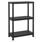 Plastic Racking Unit with 3 Shelves 25kg Capacity Per Level APPR3