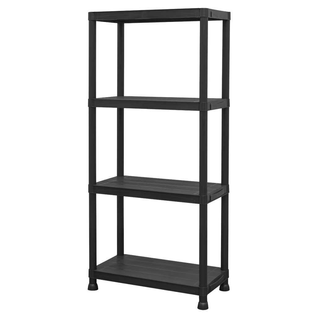 Plastic Racking Unit with 4 Shelves 25kg Capacity Per Level APPR4