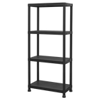 Plastic Racking Unit with 4 Shelves 25kg Capacity Per Level APPR4