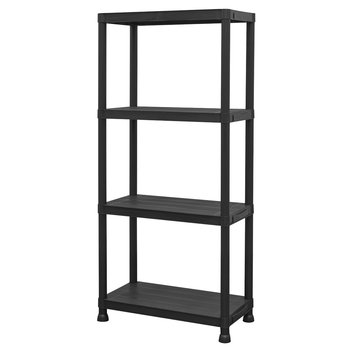 Plastic Racking Unit with 4 Shelves 25kg Capacity Per Level APPR4
