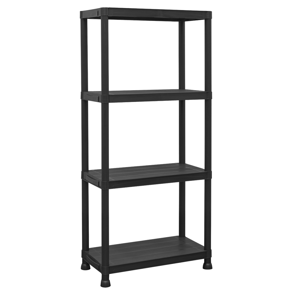 Plastic Racking Unit with 4 Shelves 25kg Capacity Per Level APPR4